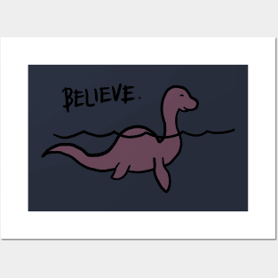 Believe in Loch Ness Posters and Art